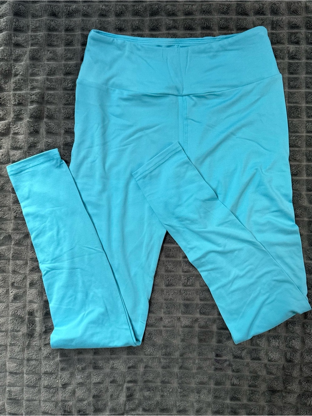 2/$20 NWT Small Bright Aqua Blue Leggings High Waist Pants Womens Wear (B2)